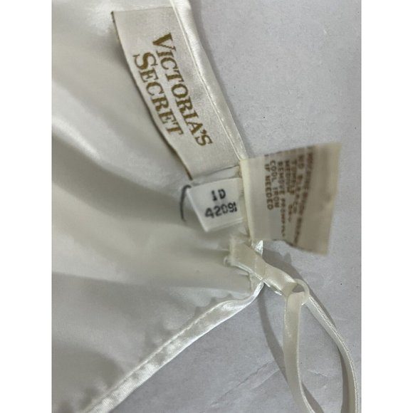 Victorias Secret Nightgown Slip Lingerie Off White 90s Womens Small Long - Picture 10 of 15